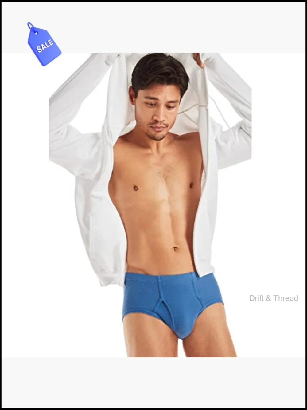 Men's Cotton Briefs 6-Pack Mid Rise Moisture Wicking Underwear